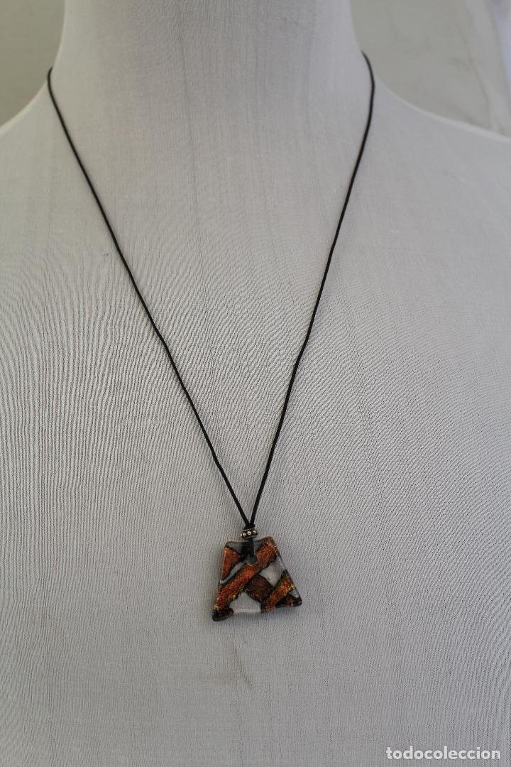 Joyeria: collar de cord&oacute;n con cristal - Foto 4