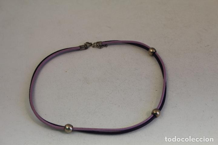 Joyeria: collar de cord&oacute;n con cuentas de plata 925 - Foto 2