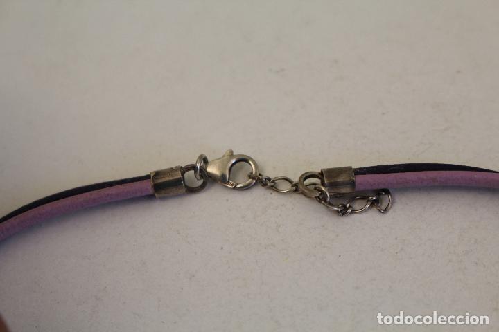 Joyeria: collar de cord&oacute;n con cuentas de plata 925 - Foto 3