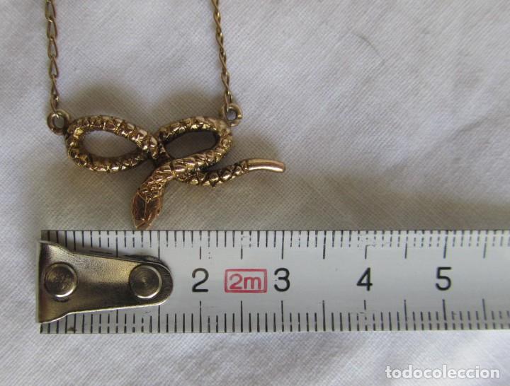 Joyeria: Colgante con cadena ba&ntilde;o oro serpiente - Foto 2