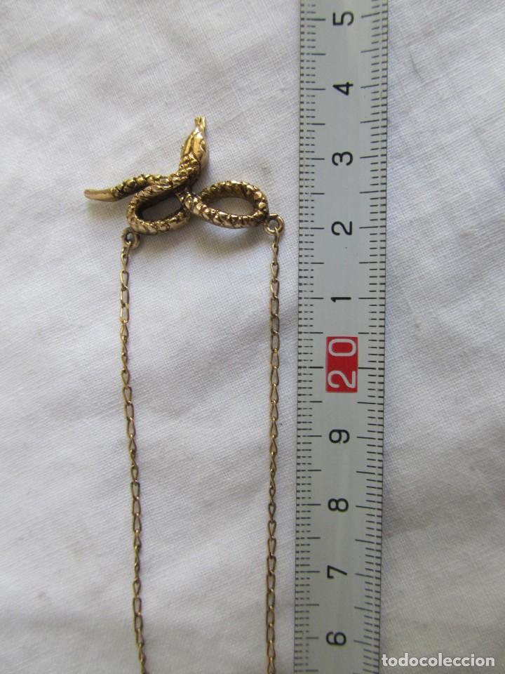 Joyeria: Colgante con cadena ba&ntilde;o oro serpiente - Foto 5