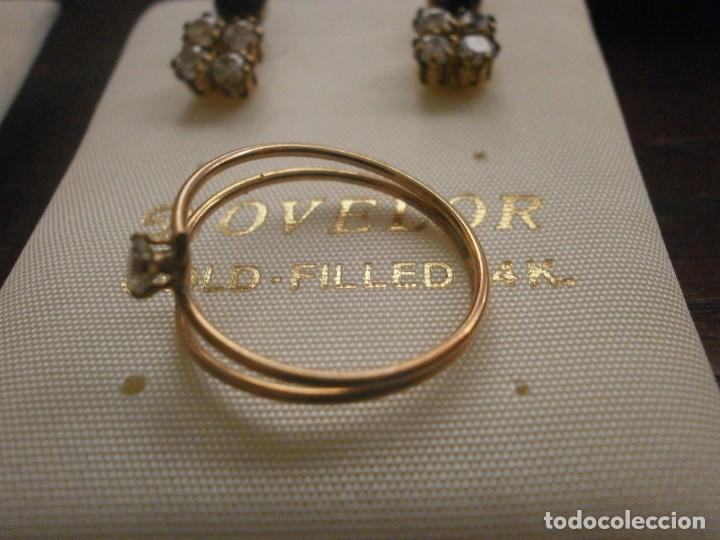 Joaillerie: Anillo di&aacute;metro 1,7 cm una piedra engarzada Gold Filled 14 K.