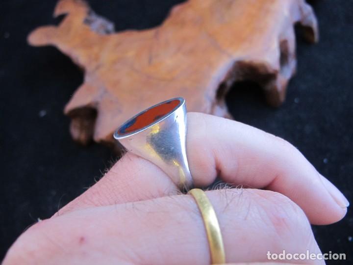 Joyeria: Anillo de plata contrastado con esmalte - Foto 8
