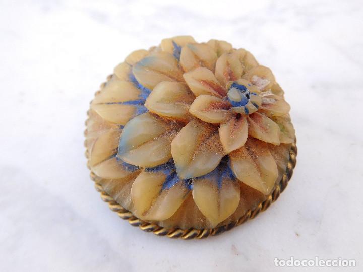Joyeria: Broche antiguo de bisuteria celuloide? - Foto 1