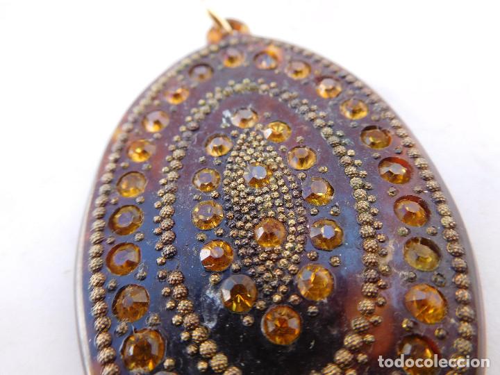 Joyeria: Colgante de celuloide con piedras - Foto 3
