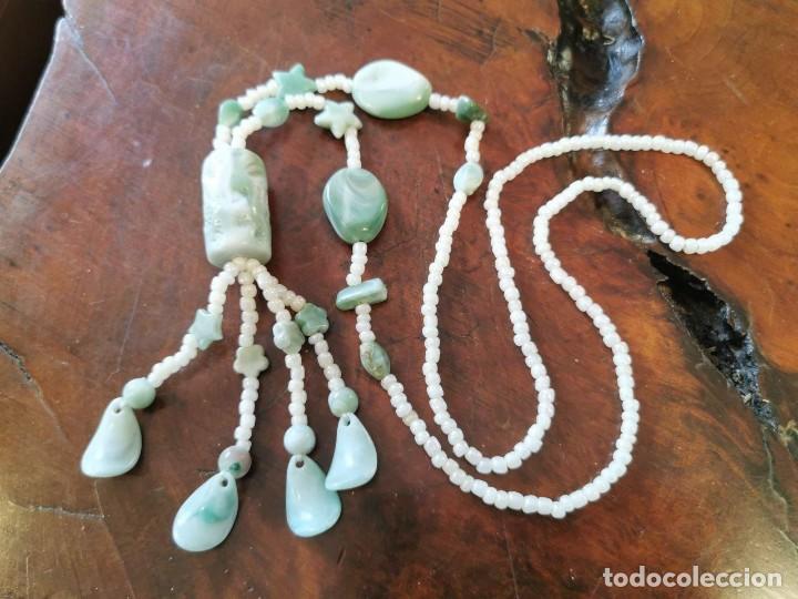 Joyeria: COLLAR DE BISUTERIA PERLITAS Y SIMIL NACAR VERDE - Foto 1