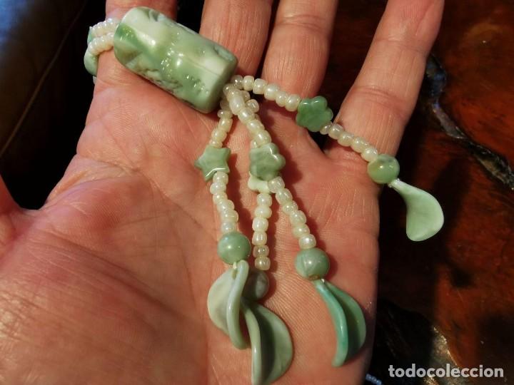 Joyeria: COLLAR DE BISUTERIA PERLITAS Y SIMIL NACAR VERDE - Foto 3