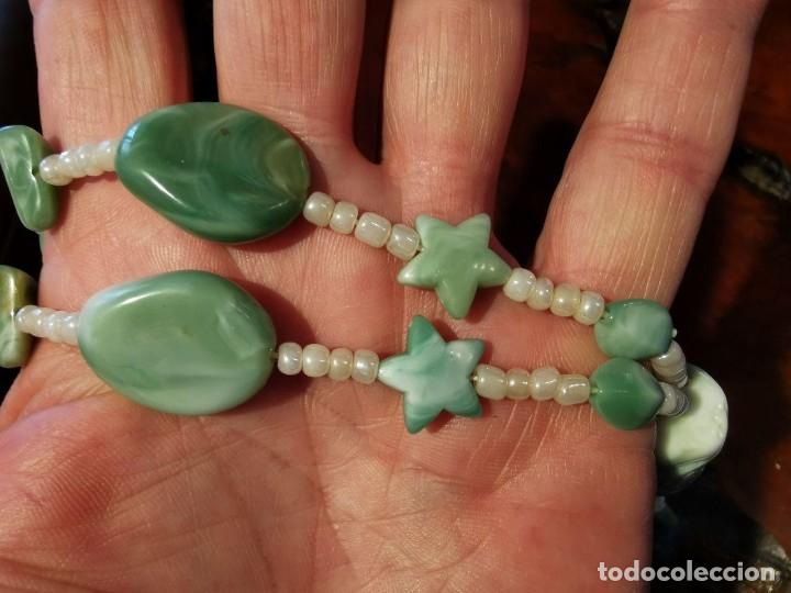 Joyeria: COLLAR DE BISUTERIA PERLITAS Y SIMIL NACAR VERDE - Foto 4