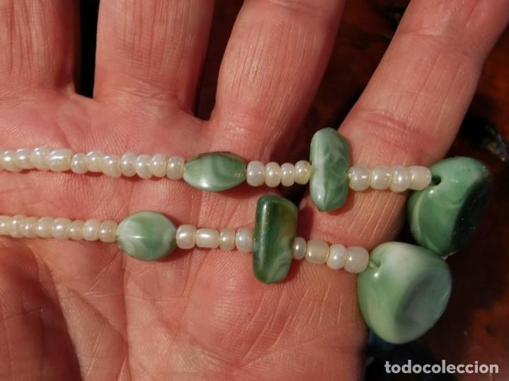 Joyeria: COLLAR DE BISUTERIA PERLITAS Y SIMIL NACAR VERDE - Foto 5