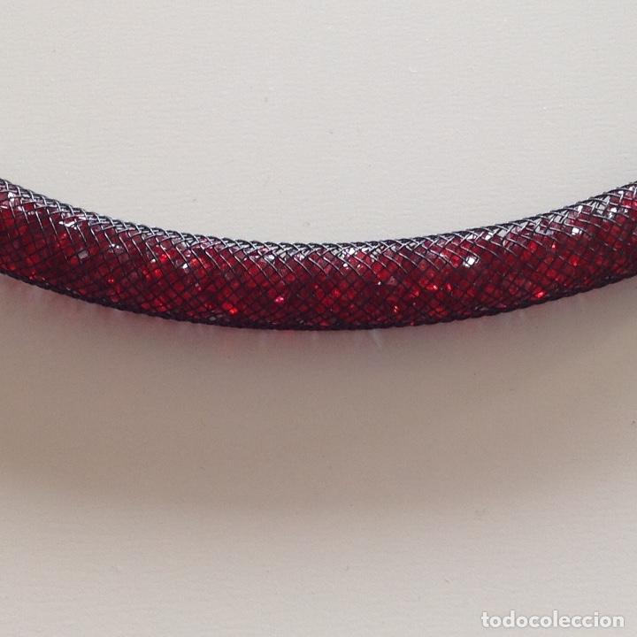 Joyeria: PULSERA DE MALLA CON CRISTALES DENTRO. GRANATE - Foto 2