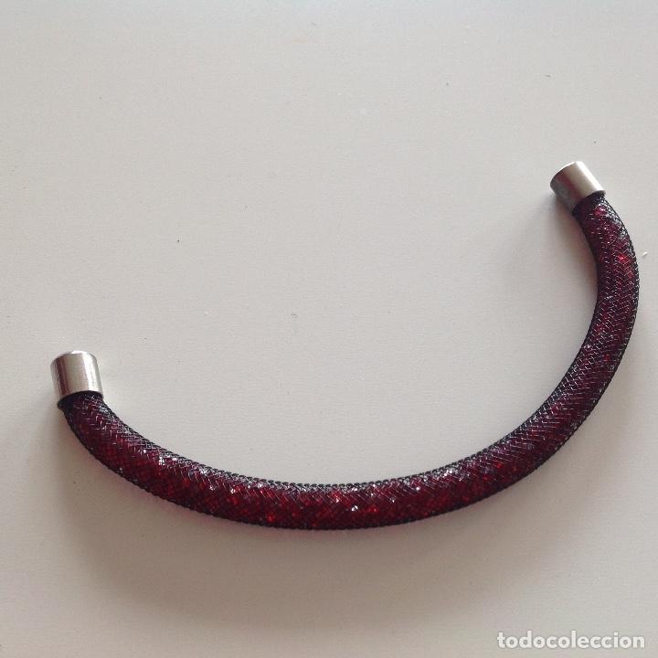 Joyeria: PULSERA DE MALLA CON CRISTALES DENTRO. GRANATE - Foto 3