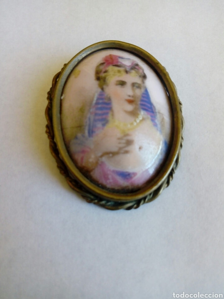 Joyeria: AGUJA CAMAFEO DE LIMOGES. FRANCIA - Foto 1