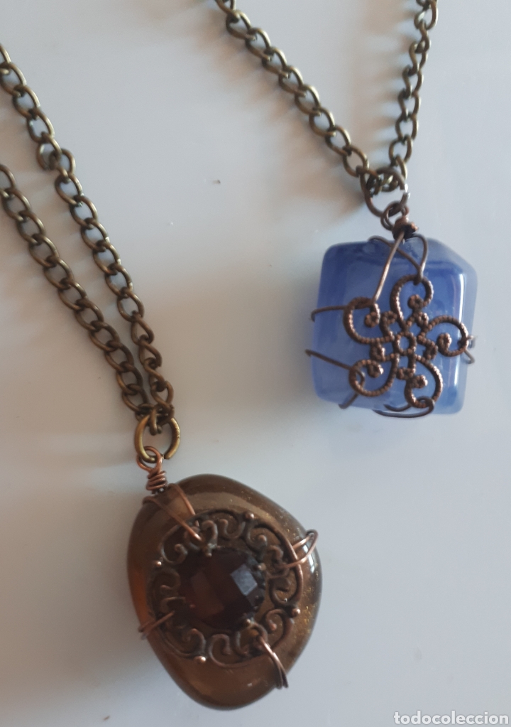 Joalharia: Collar corto piedra montaje artesanal Janil