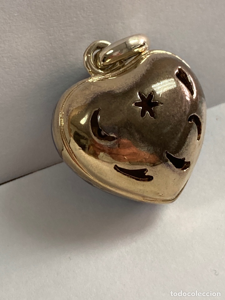 Joyeria: Colgante en forma de coraz&oacute;n con esmalte azul - Foto 4