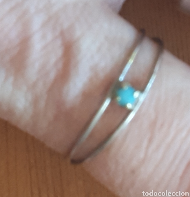 Gioielleria: Anillo vintage piedrecita turquesa