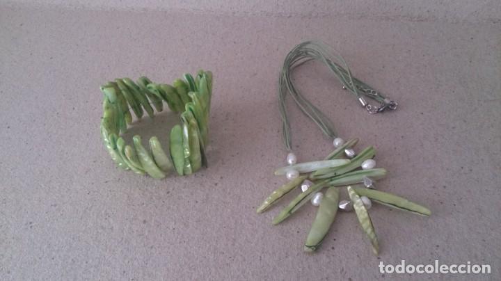 Joyeria: Collar y pulsera ( piedra verde) 193 - Foto 1