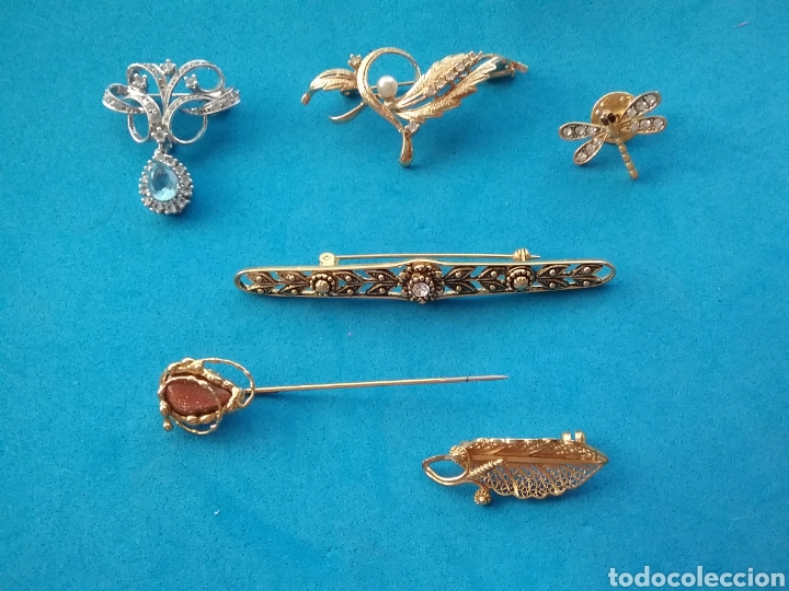 Joyeria: Lote de 6 broches . - Foto 1