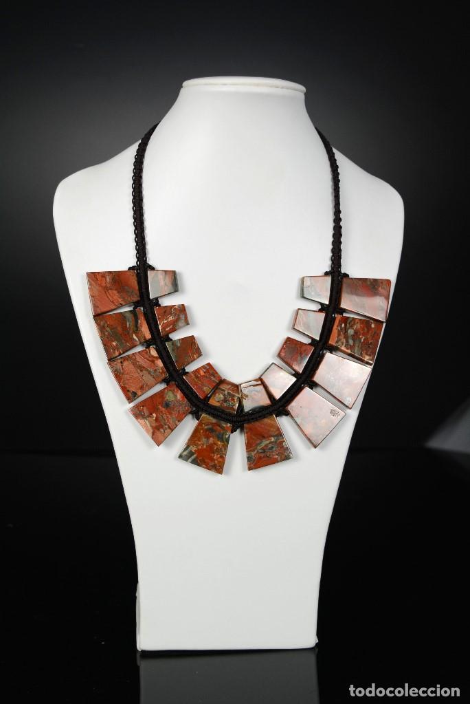 Joyeria: Collar con placas de jaspe. - Foto 1