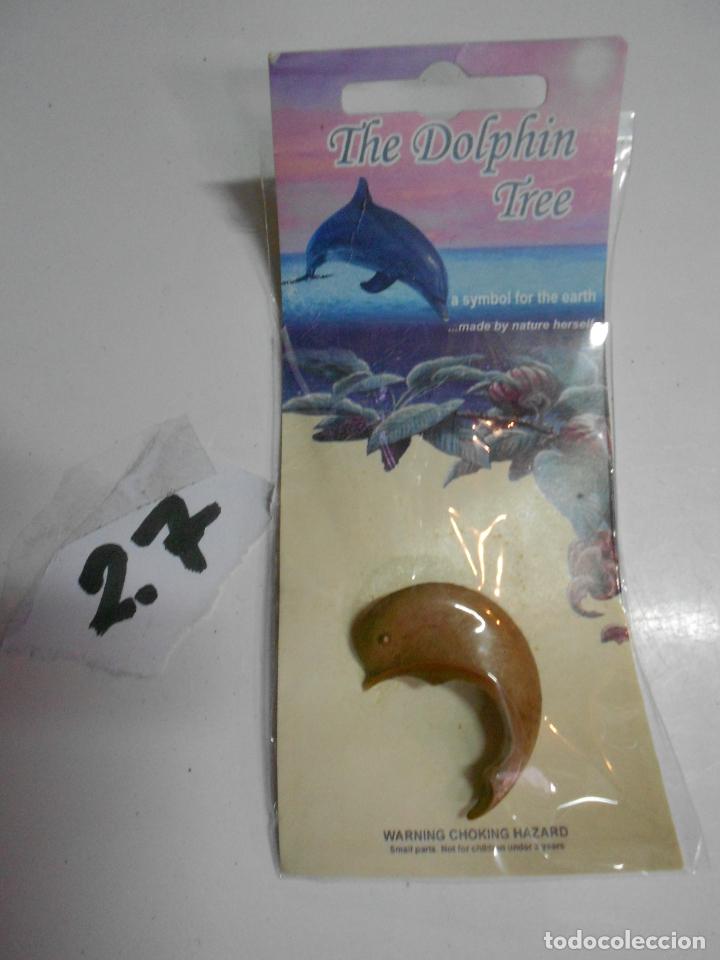 Joaillerie: ANTIGUO COLGANTE CON SEMILLA DEL ARBOL DE LOS DELFINES HURA CREPITANS EN SU BLISTER NUEVO SIN USAR -