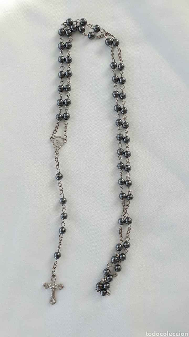 Joyeria: ROSARIO PLATEADO DE HEMATITES - Foto 1