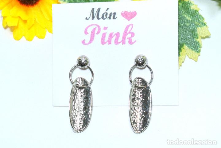 Joyeria: Pendientes color plata, A&ntilde;o 2000, Nuevos - Foto 2