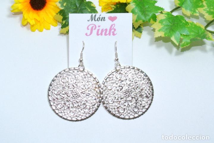 Joyeria: Pendientes color plata, A&ntilde;o 2000, Nuevos - Foto 1