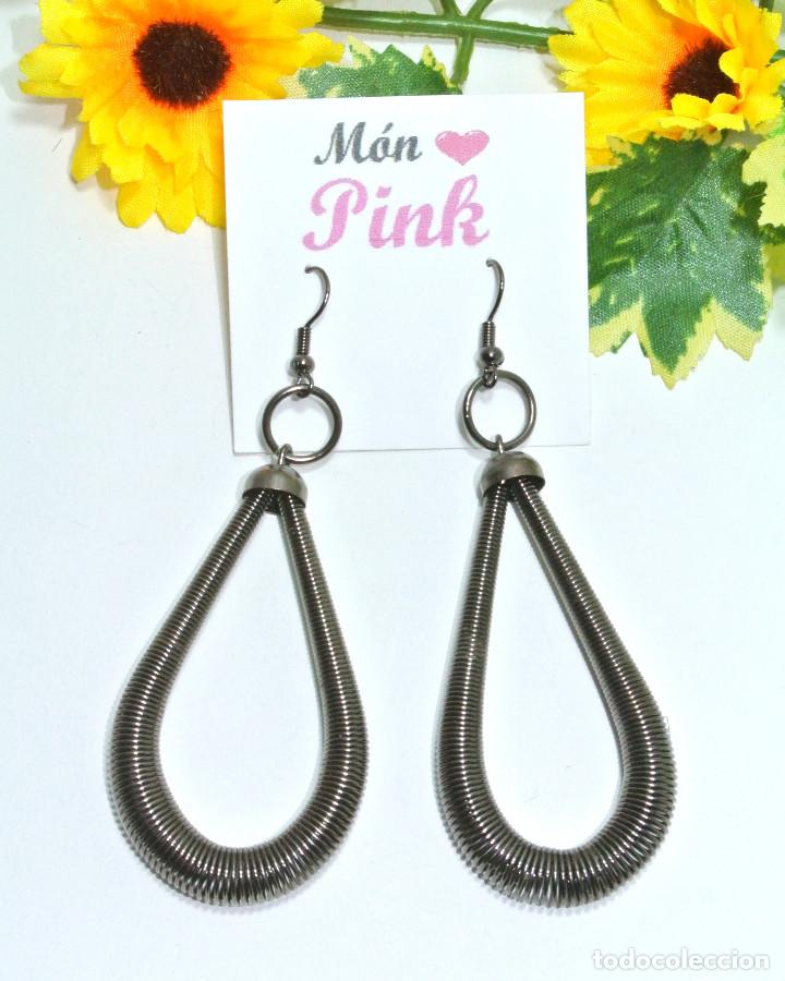 Joyeria: Pendientes largos color plata, A&ntilde;o 2000, Nuevos - Foto 3