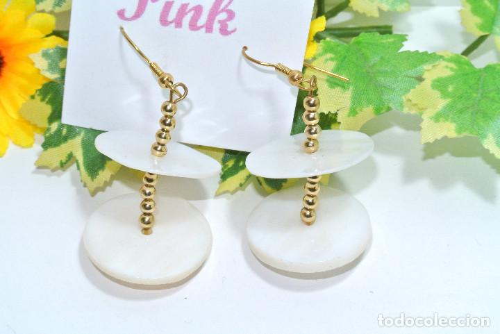 Joyeria: Pendientes bohemios de n&aacute;car, A&ntilde;o 2000, Nuevos - Foto 1