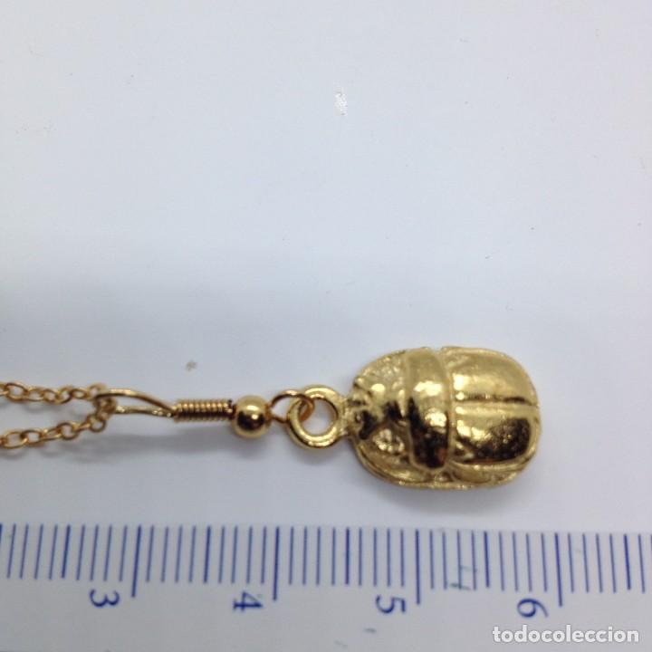 Schmuck: COLGANTE ESCARABAJO EGIPCIO DORADO