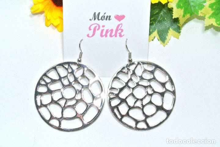 Joyeria: Pendientes color plata, A&ntilde;o 2000, Nuevos - Foto 1