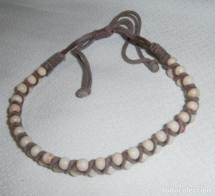 Joyeria: pulsera piedras peque&ntilde;as trabajadas con cordon - Foto 2