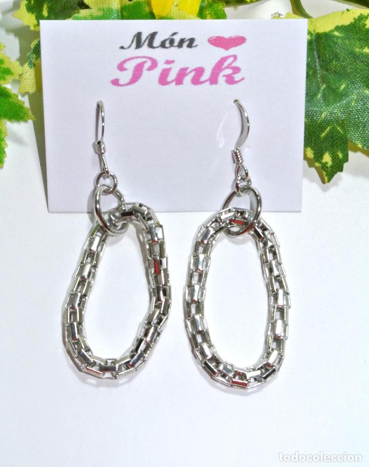 Joyeria: Pendientes color plata, a&ntilde;o 2000, Nuevos - Foto 2