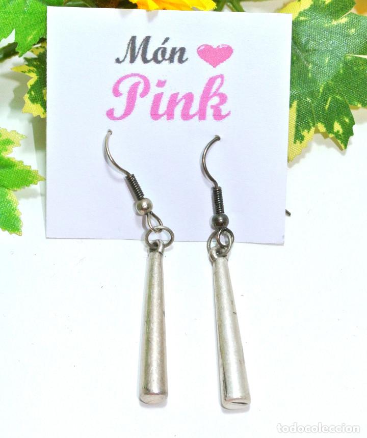 Joyeria: Pendientes largos color plata, a&ntilde;o 2000, Nuevos - Foto 1