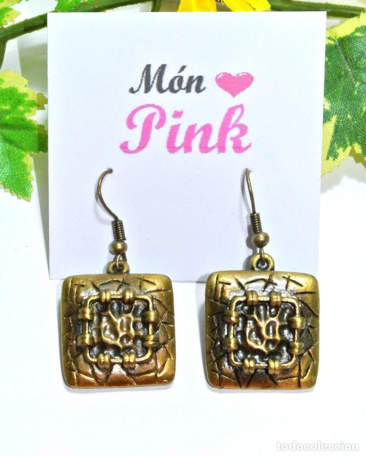 Joyeria: Pendientes color oro, a&ntilde;o 2000, Nuevos - Foto 2