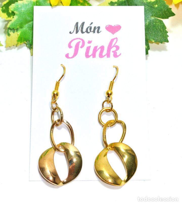 Joyeria: Pendientes color oro, a&ntilde;o 2000, Nuevos - Foto 1