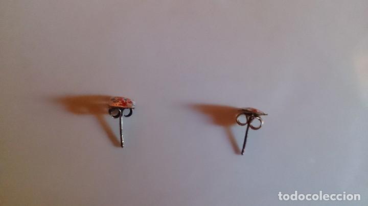 Joyeria: PENDIENTES DE ESMALTE Y PLATA 925 - Foto 2