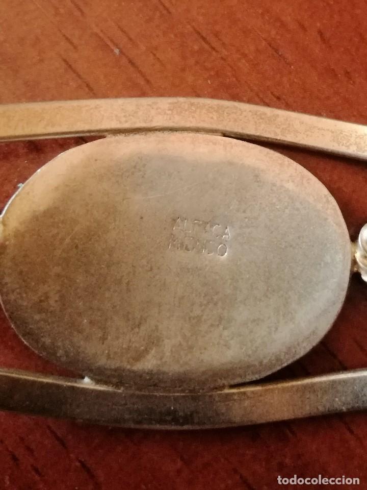 Joyeria: BRAZALETE de ALPACA CON NACAR INCRUSTADO. MEXICO - Foto 3