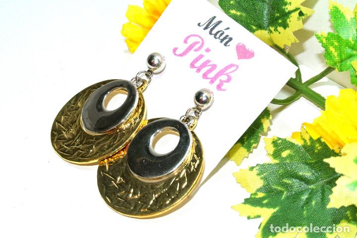 Joyeria: Pendientes color oro y plata, A&ntilde;o 2000, Nuevos - Foto 2