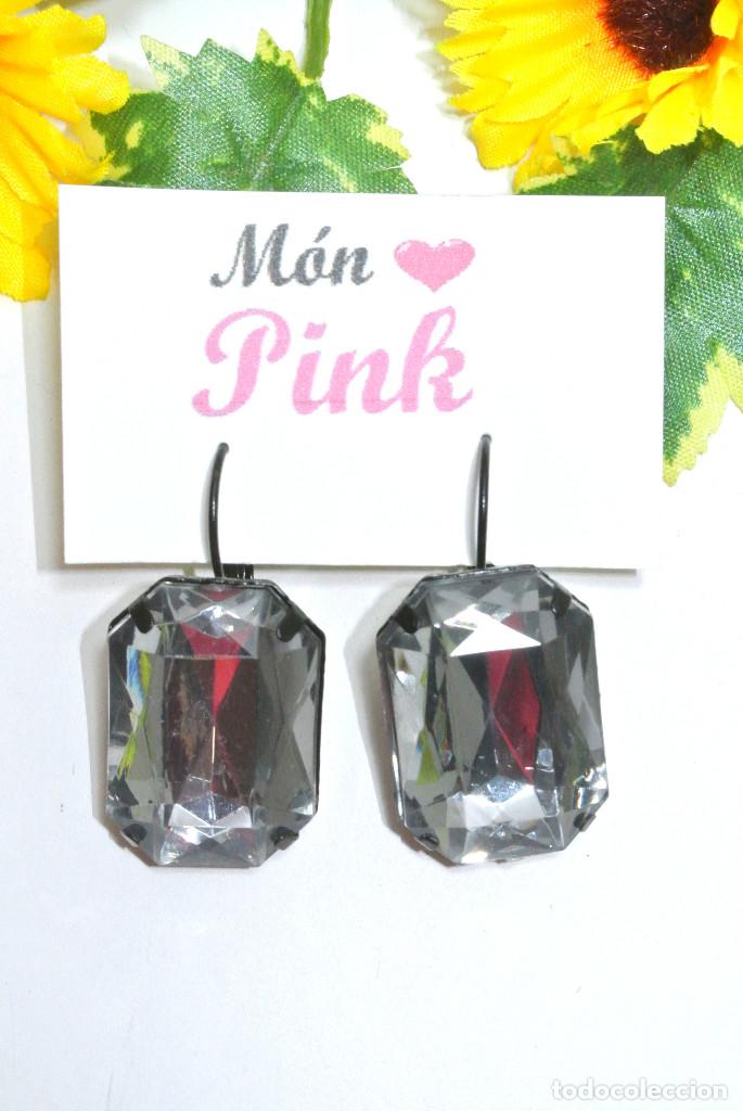 Joyeria: Pendientes con strass, a&ntilde;o 2000, Nuevos - Foto 2