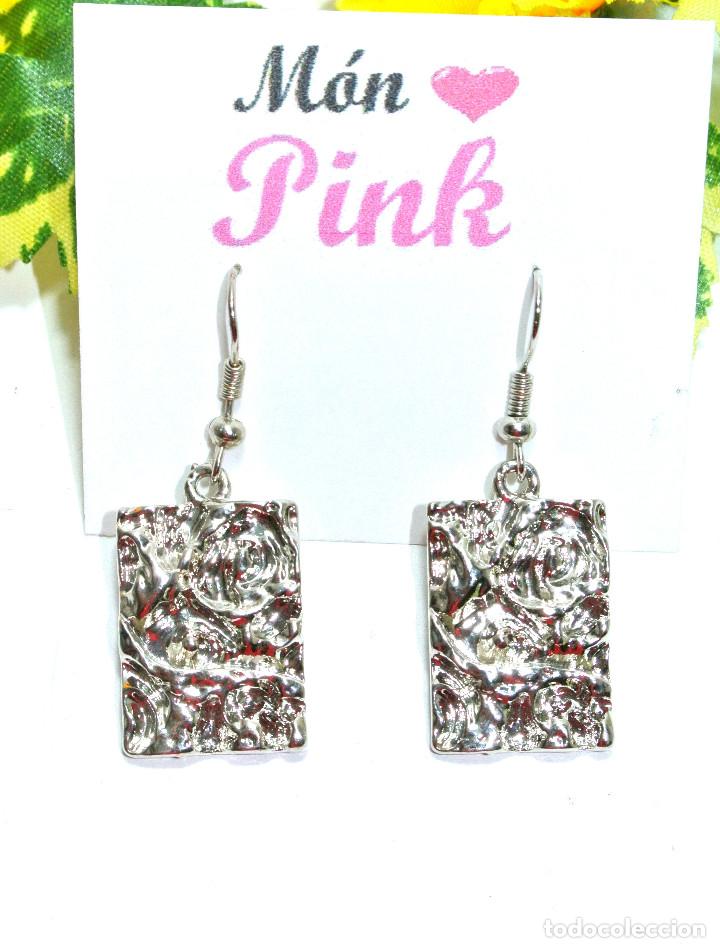 Joyeria: Pendientes color plata, a&ntilde;o 2000, Nuevos - Foto 2