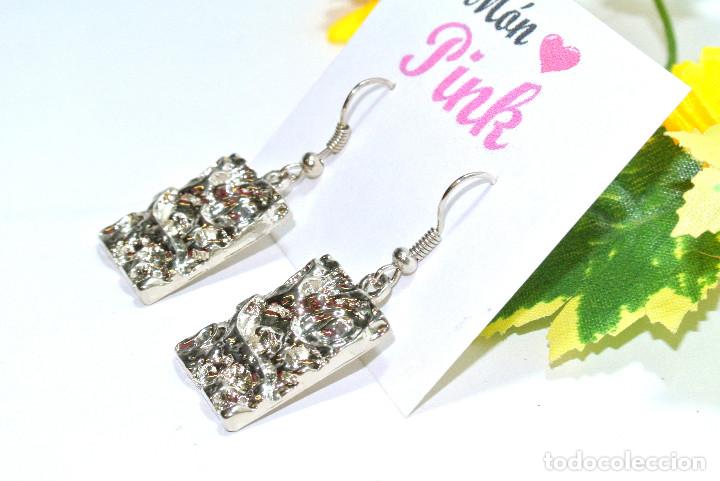 Joyeria: Pendientes color plata, a&ntilde;o 2000, Nuevos - Foto 3