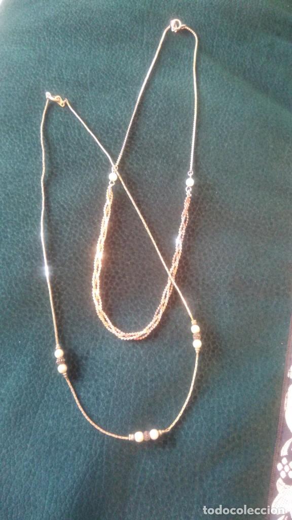 Joyeria: LOTE DE DOS GARGANTILLAS PLATEADAS - Foto 2
