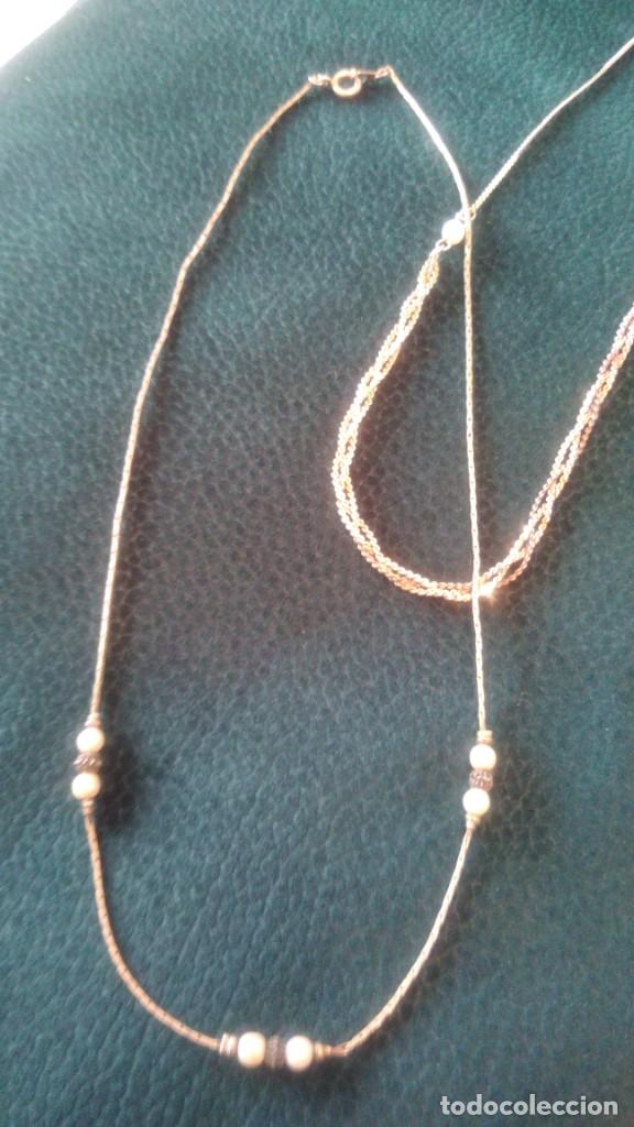 Joyeria: LOTE DE DOS GARGANTILLAS PLATEADAS - Foto 7