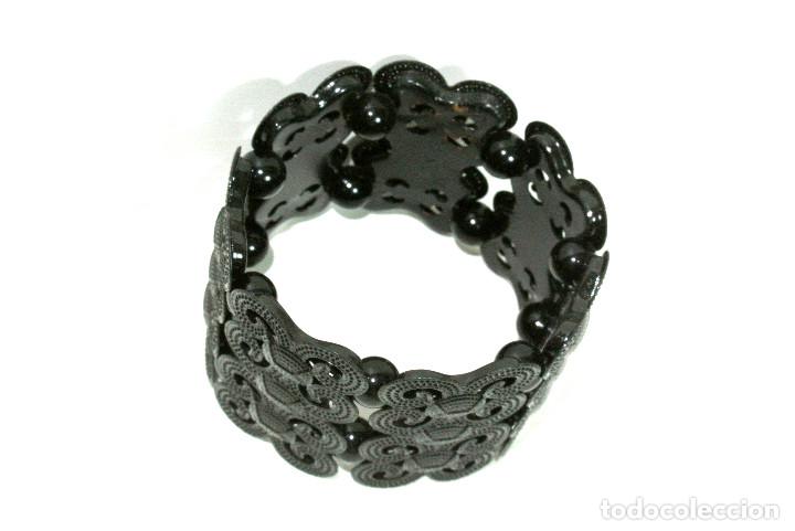 Joyeria: Pulsera color negro, el&aacute;stica, A&ntilde;o 2000, Nueva - Foto 2