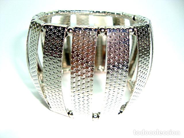 Joyeria: Pulsera color plata, el&aacute;stica, A&ntilde;o 2000, Nueva - Foto 1
