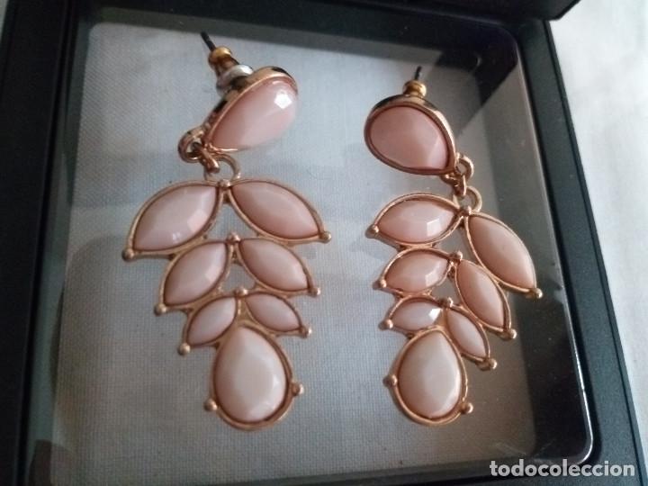Joyeria: 77-BONITOS PENDIENTES LACADOS, GOLDFIELD, HOJA