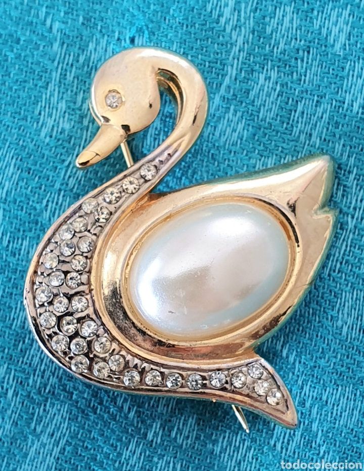 Joyeria: ANTIGUO BROCHE DORADO CON GRAN PERLA.MALLORCA - Foto 1