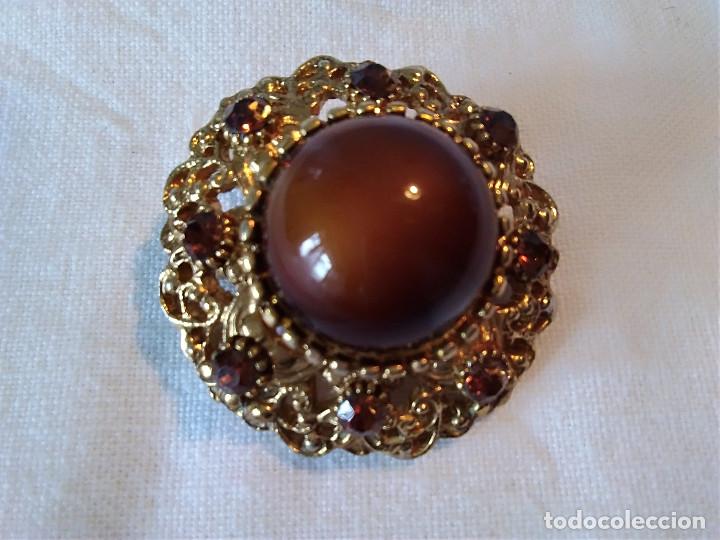 Joyeria: 78-ESPLENDIDO BROCHE ART DECO PIEDRA NATURAL