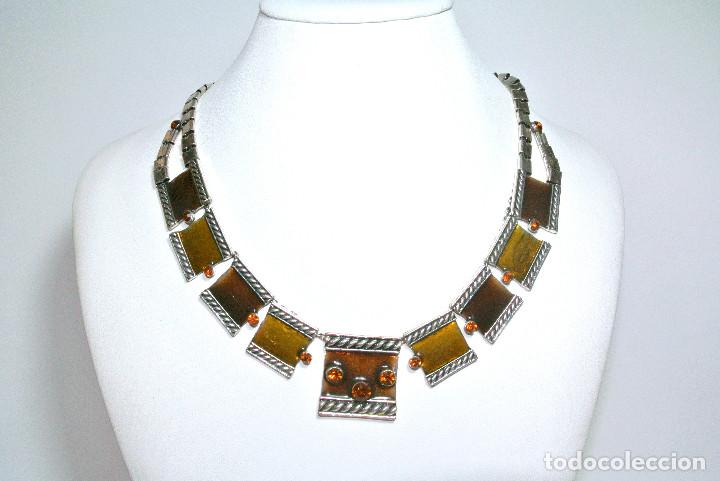 Joyeria: Collar corto color plata y amarillo, A&ntilde;o 2000, Nuevo - Foto 1