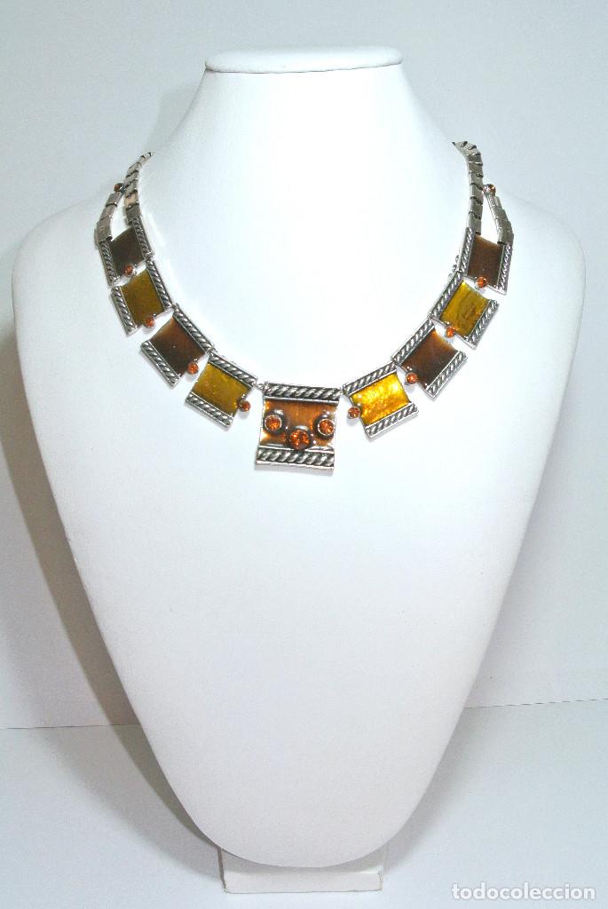 Joyeria: Collar corto color plata y amarillo, A&ntilde;o 2000, Nuevo - Foto 2